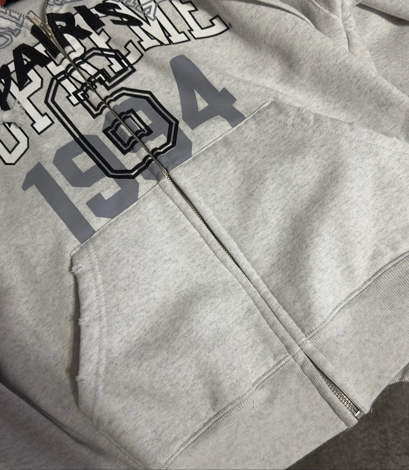 Supreme × MM6 Maison Margiela Sweat à capuche zippé (Gris) – photo 8